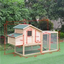 Poulailler Java Toit Shingle 4 à 6 Poules -Volaille Magasin 3031 dimension