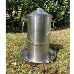 Abreuvoir Poule En Acier Inoxydable 4L - Gaun -Volaille Magasin abreuvoir inox volaille 4l vue ensemble