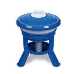 Abreuvoir Poule En Plastique Avec Pieds Imperial Easy Clean 20L Bleu Et Blanc - Gaun
