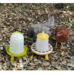 Gaun Mangeoire Poule à Pieds En Bioplastique Végétal Eco 2Kg 16 Gaun Mangeoire Poule à Pieds En Bioplastique Végétal Eco 2Kg -Volaille Magasin abreuvoir et mangeoire avec deux poules 1