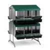 Batterie De Pondoirs Poule 12 Compartiments - Gaun -Volaille Magasin batterie pondoir 12 compartiments 4 3 places double face