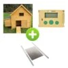 Kit Poulailler Cémani L Vert 4 à 6 Poules Avec Portier Zen Farm Autonome Et Trappe Taille Medium -Volaille Magasin bundle c mani vert