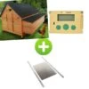 Kit Poulailler Cémani XXL Noir 15 à 18 Poules Avec Portier Zen Farm Autonome Et Trappe Taille Medium -Volaille Magasin bundle cemanixxl