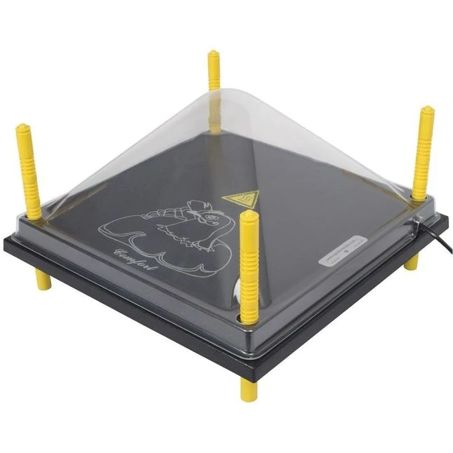 Panneau Chauffant Pour Poussin Comfort 40x40cm 42W Avec Son Couvercle De Protection - Olba 3 Panneau Chauffant Pour Poussin Comfort 40x40cm 42W Avec Son Couvercle De Protection - Olba