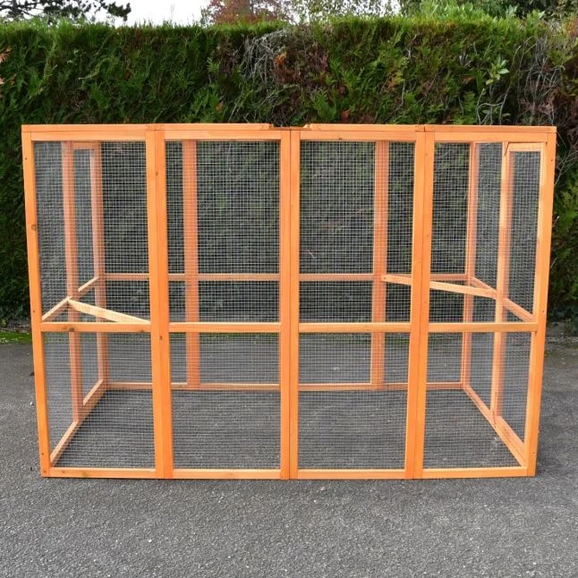 Enclos Grillagé Pour Volailles Bois 200x120cm 4 Enclos Grillagé Pour Volailles Bois 200x120cm – Image 2