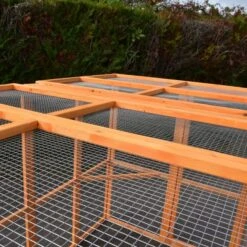 Enclos Grillagé Pour Volailles Bois 200x120cm 10 Enclos Grillagé Pour Volailles Bois 200x120cm -Volaille Magasin enclos grillage bois 200x120 dessus