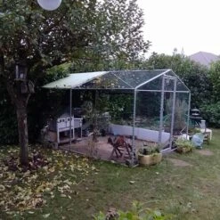 Enclos Poulailler 12m² Tubes 38mm H2,25m - Parc Grillagé Renforcé 4x3m - Acier Galvanisé -Volaille Magasin enclos p005 installe