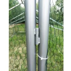 Enclos Poulailler 24m² Tubes 38mm H2,8m - Parc Grillagé Renforcé 6x4m - Acier Galvanisé -Volaille Magasin enclos poulailler parc grillage acier galvanise renforce 6x4x2 5 detail 1