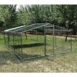 Enclos Poulailler 18m² Tubes 38mm H2,25m - Parc Grillagé Renforcé 6x3m - Acier Galvanisé -Volaille Magasin enclos poulailler avec tubes renforces 3x6x2 25m face profil