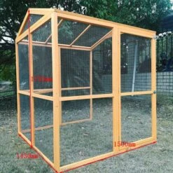 Grand Parc Grillagé Pour Poulailler Vorwerk -Volaille Magasin extension poulailler vorwerk et gournay vue profil mensurations