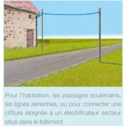 Fil électrique Conducteur Haute Isolation Pour Clôture Poule Et Volaille Fisol 25m - Lacmé -Volaille Magasin fil conducteur haute isolation fisol 25m schema connection electrificateur eloigne