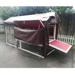 Housse De Protection Pluie Poulailler Deluxe -Volaille Magasin housse protectrice poulailler deluxe arriere