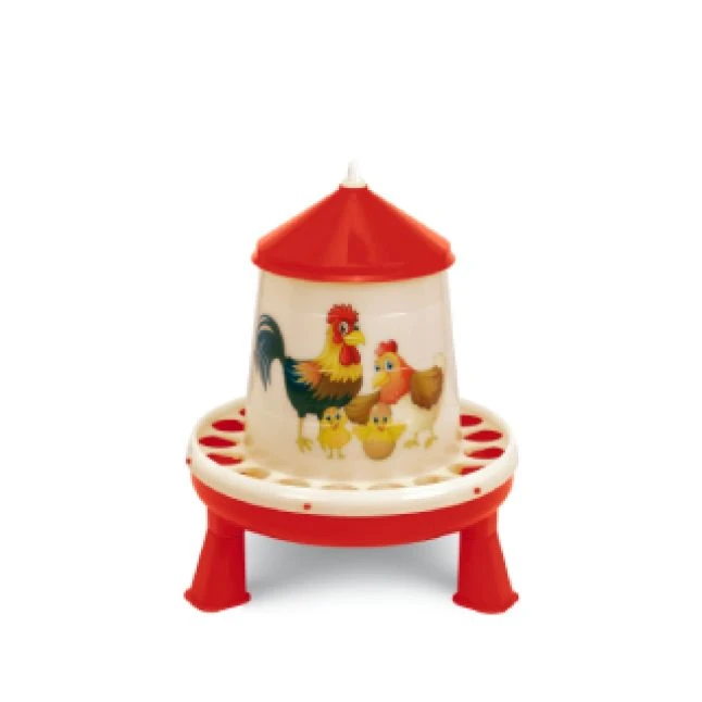 Mangeoire Poule En Plastique Gamme Eco 4Kg Happy Range Avec Pieds - Gaun 3 Mangeoire Poule En Plastique Gamme Eco 4Kg Happy Range Avec Pieds - Gaun