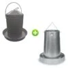 Gaun Kit Expert 8/10 Poules Abreuvoir 12L Et Mangeoire 20Kg 1 Gaun Kit Expert 8/10 Poules Abreuvoir 12L Et Mangeoire 20Kg -Volaille Magasin kit expert abreuvoir et mangeoire pour grande basse cour