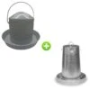 Gaun Kit Expert 4/6 Poules Abreuvoir 8L Et Mangeoire 10Kg -Volaille Magasin kit expert abreuvoir et mangeoire pour moyenne basse cour