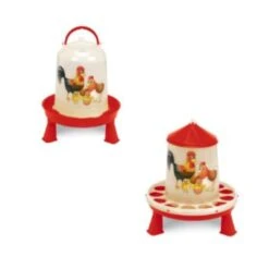 Gaun Kit Eco Happy Range 3/4 Poules Abreuvoir 5L Et Mangeoire 4Kg à Pieds