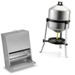 Gaun Kit Anti Nuisible 15 Poules Abreuvoir 30L Et Mangeoire 40Kg