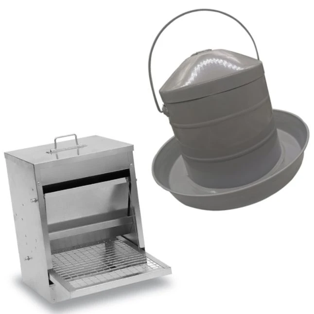 Gaun Kit Anti Nuisible 4/6 Poules Abreuvoir 8L Et Mangeoire 10Kg 3 Gaun Kit Anti Nuisible 4/6 Poules Abreuvoir 8L Et Mangeoire 10Kg