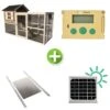 Kit Poulailler Brahma 6 à 8 Poules Bois FSC Avec Portier Zen Farm Autonome Solaire Et Trappe Taille Medium -Volaille Magasin kit poulailler brahma portier trappe panneau solaire min