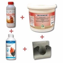 Kit Complet De Traitement Curatif Poux Et Parasites Pour Poules Et Volailles Taille M