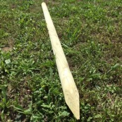 Lot De 9 Piquets Pour Grillage à Poule En Pin Autoclave Classe 4 - 200 X 5 Cm -Volaille Magasin lot de 9 piquets bois traite longueur 200cm diametre 5cm classe 3 unite