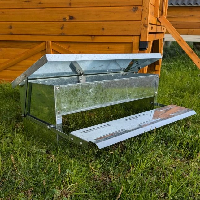 Mangeoire Pour Poule à Pédale En Acier Galvanisé 5kg - Gaun 4 Mangeoire Pour Poule à Pédale En Acier Galvanisé 5kg - Gaun – Image 2