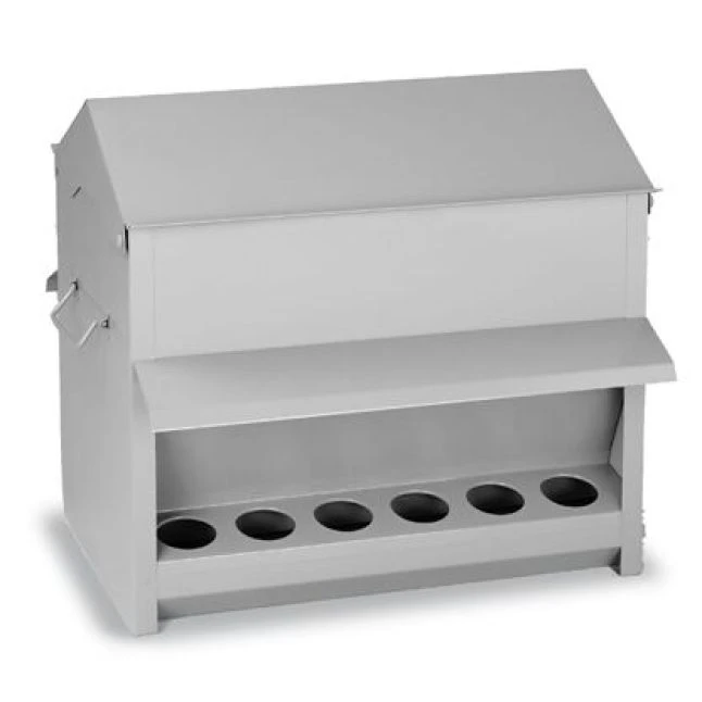 Mangeoire Poule Tremie Exterieure Galvanisee 18 Kg - Gaun 3 Mangeoire Poule Tremie Exterieure Galvanisee 18 Kg - Gaun