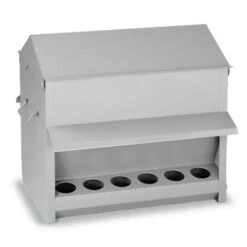 Kit Pro 15 Poules Abreuvoir 30L Et Mangeoire 18Kg -Volaille Magasin mangeoire poule tremie exterieure galvanisee 18 kg gaun 1