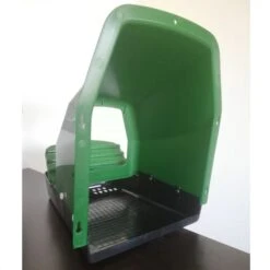 Nid Pondoir Poule En Plastique Avec Cuvette 1 Compartiment - Gaun -Volaille Magasin nid pondoir plastique 1 compartiment avec cuvette gaun profil interieur