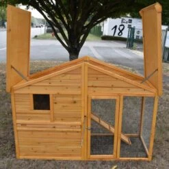 Poulailler Orava Toit Shingle Ouvrant 2 à 4 Poules 31 Poulailler Orava Toit Shingle Ouvrant 2 à 4 Poules -Volaille Magasin orava vue toit ouvert