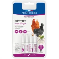 Pipettes Insectifuges Pour Poules Et Volailles Par 4 - Francodex