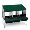 Batterie De Pondoirs Poule 3 Compartiments - Gaun -Volaille Magasin pondoir batterie 3 pondoirs