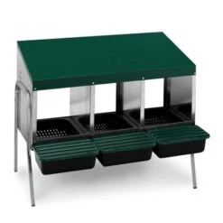 Batterie De Pondoirs Poule 3 Compartiments - Gaun