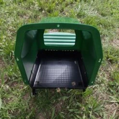 Nid Pondoir Poule En Plastique Avec Cuvette Et Pieds 1 Face - Gaun -Volaille Magasin pondoir plastique 1 nichoir avec pieds gaun interieur