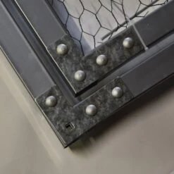 Porte Pour Enclos Poulailler Parc Grillagé Renforcé P007 - 4x4x2,8m -Volaille Magasin porte carre enclos grillage coin 1