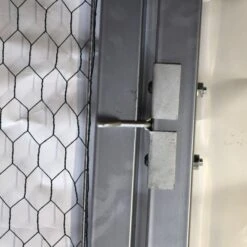 Porte Pour Enclos Poulailler Parc Grillagé Renforcé P001, P004 Et P005 -Volaille Magasin porte carre enclos grillage detail