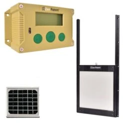 Portier Zen Farm Autonome Solaire Poulailler Et Trappe Autobloquante Taille Unique -Volaille Magasin portier automatique zenfarm vert trappe autobloquante et panneau solaire ajust