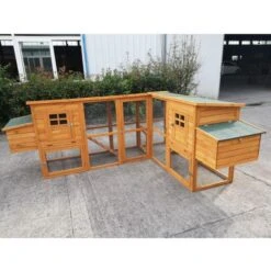 Liquidation - Poulailler Barbu Double Toit Shingle 6 à 10 Poules 10 Liquidation - Poulailler Barbu Double Toit Shingle 6 à 10 Poules -Volaille Magasin poulailler bois barbu double exterieur