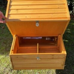 Poulailler Bréda S 1 à 2 Poules Toit Bois -Volaille Magasin poulailler bois breda s pondoir ouvert