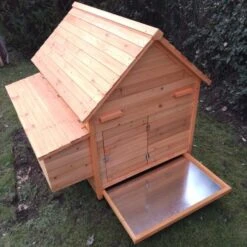 Poulailler Cémani XL Toit Bois 6 à 10 Poules -Volaille Magasin poulailler bois cemani xl 6 8 poules tiroir dejections