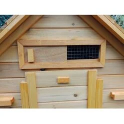 Poulailler Cémani XL Toit Bois 6 à 10 Poules -Volaille Magasin poulailler bois cemani xl 6 8 poules trappe aeration