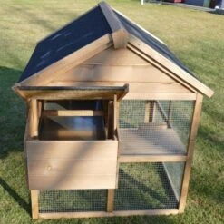 Poulailler Plymouth Toit Shingle Ouvrant 4 à 6 Poules Bois FSC Avec Extension Parc Grillagé 23 Poulailler Plymouth Toit Shingle Ouvrant 4 à 6 Poules Bois FSC Avec Extension Parc Grillagé -Volaille Magasin poulailler bois fsc plymouth 2 4 poules pondoir ouvert 2