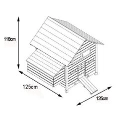 Poulailler Cémani XL Toit Bois 6 à 10 Poules -Volaille Magasin poulailler cemani xl landais dimensions