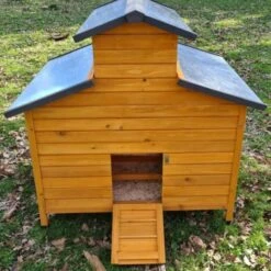 Poulailler Farmer XL Toit En Tôle Ouvrant 6 à 10 Poules Bois FSC -Volaille Magasin poulailler farmer xl toit tole face arriere