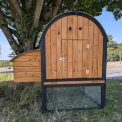 Poulailler Finlandais Toit Tôle Isolé Ouvrable 4 à 8 Poules -Volaille Magasin poulailler finlandais toit tole isole 4 a 8 poules arriere