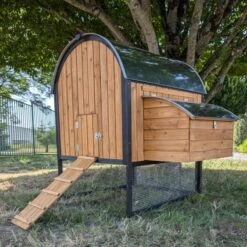 Poulailler Finlandais Toit Tôle Isolé Ouvrable 4 à 8 Poules -Volaille Magasin poulailler finlandais toit tole isole 4 a 8 poules cote ferme