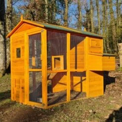 Poulailler Gaulois II Toit Shingle 6 à 10 Poules Avec Extension Parc Grillagé 17 Poulailler Gaulois II Toit Shingle 6 à 10 Poules Avec Extension Parc Grillagé -Volaille Magasin poulailler gaulois ii 4 a 6 poules profil 1