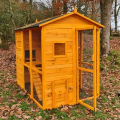 Poulailler Gaulois II Toit Shingle 6 à 10 Poules -Volaille Magasin poulailler gaulois ii toit shingle 4 8 poules vue face 3