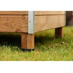 Poulailler Houdan XL Toit Shingle Noir 6 Poules Epicéa FSC -Volaille Magasin poulailler houdan bois fsc pieds 1