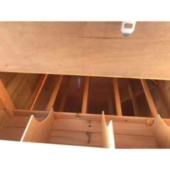 Poulailler Cémani XL Toit Shingle Noir 6 à 10 Poules -Volaille Magasin poulailler landais toit noir interieur pondoir